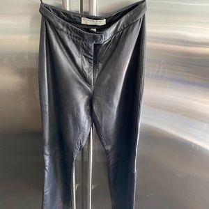 Black leather pants by Andrew Marc